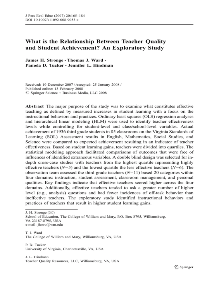 what-is-the-relationship-between-teacher-quality-and-student