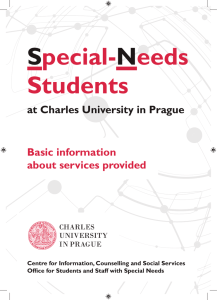 A Guide to Support Provided to Students with Special Needs