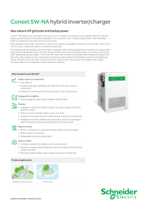 Conext SW-NA hybrid inverter/charger