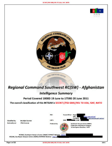 Regional Command Southwest RC(SW)