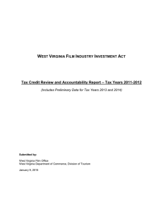 Tax Credit Review and Accountability Report