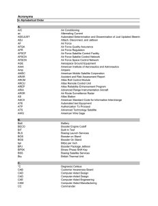 Acronyms - AIAA Info