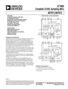 AD7871/AD7872 LC2MOS Complete 14