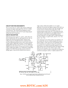 DC-Coupled, Single-Ended-to-Differential Conversion Using the