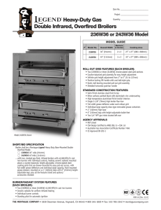 Heavy-Duty Gas Double Infrared, Overfired Broilers
