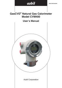 GasCVD® Natural Gas Calorimeter Model CVM400