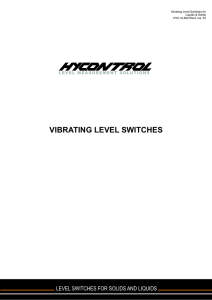 vibrating level switches