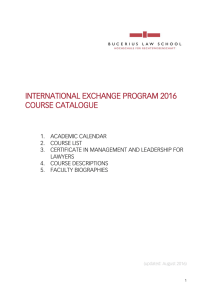Course Catalogue - Bucerius Law School