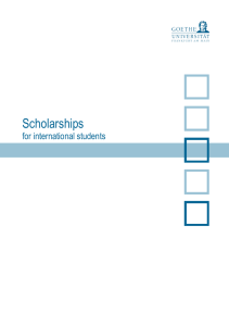 Scholarships - Goethe