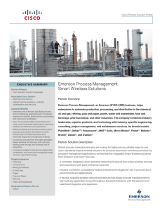 Emerson Process Management Smart Wireless Solutions