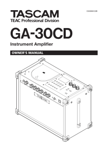 GA-30CD Owner`s Manual - 2.14 MB | E_GA