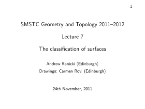 The classification of surfaces