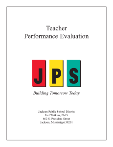 Teacher Performance Evaluation - National Council on Teacher