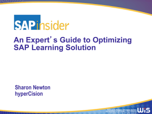 An Expert`s Guide to Optimizing SAP Learning Solution