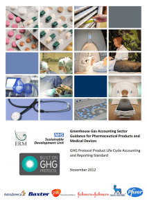 Greenhouse Gas Accounting Sector Guidance For Pharmaceutical