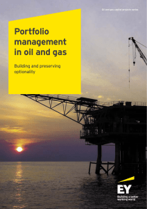 Portfolio management in oil and gas: Building and preserving