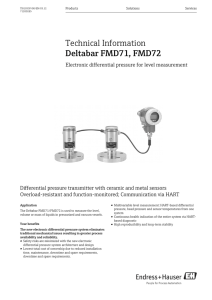 Technical Information - Endress+Hauser Portal