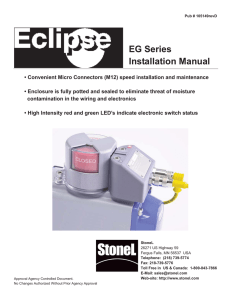 EG Series Installation Manual