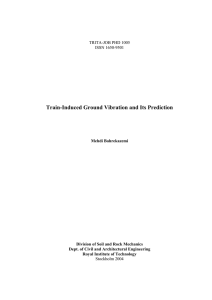 Train-Induced Ground Vibration and Its Prediction 2004