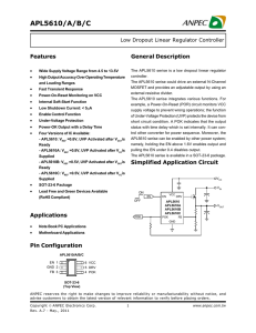 APL5610/A/B/C - Anpec Electronics