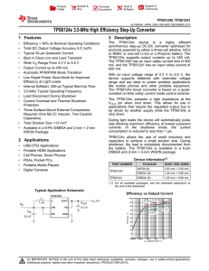 TPS6124x 3.5-MHz High Efficiency Step-Up