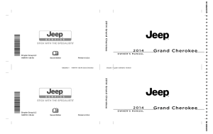 2014 Jeep Grand Cherokee Owner`s Manual