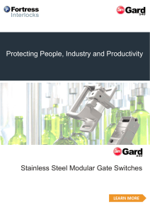 Protecting People, Industry and Productivity Stainless Steel Modular