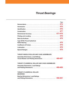 Thrust Bearings