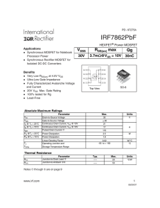 IRF7862PBF Datasheet