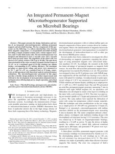 An Integrated Permanent-Magnet Microturbogenerator