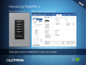 Introducing RadioRA® 2