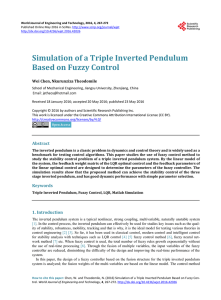 Simulation of a Triple Inverted Pendulum Based on Fuzzy Control