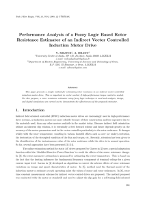 Performance Analysis of a Fuzzy Logic Based Rotor Resistance