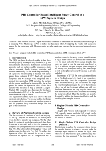 PID Controller Based Intelligent Fuzzy Control of a SPM