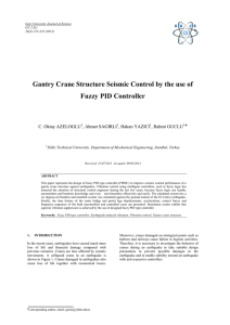 Gantry Crane Structure Seismic Control by the use of Fuzzy PID