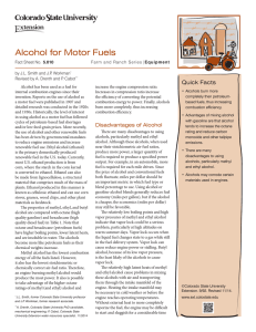 Alcohol for Motor Fuels - Colorado State University Extension