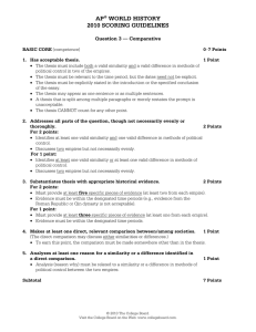 ap® world history 2010 scoring guidelines - AP Central