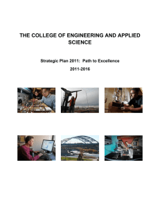 THE COLLEGE OF ENGINEERING AND APPLIED SCIENCE