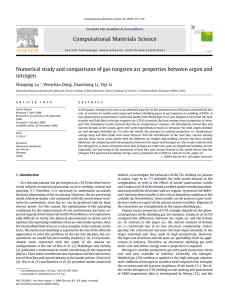 Numerical study and comparisons of gas tungsten arc properties