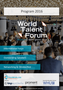 PDF Brochure - World Talent Forum