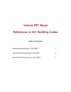 INTERNATIONAL BUILDING CODE - Dricon® Fire Retardant Treated