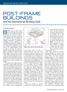Post-Frame Buildings and the International Building Code