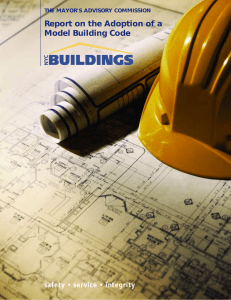 Report on the Adoption of a Model Building Code