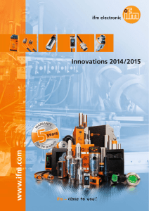ifm Innovations and Topproducts 2014/2015