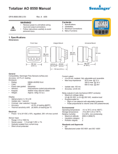 Download: Totalizer AO 8550 Manual