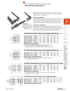 Accessories for Inductive Sensors