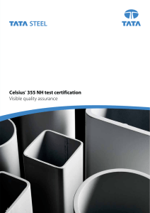 Celsius 355 Test Certification
