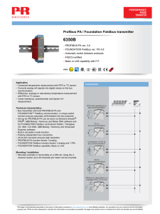 Profibus PA / Foundation Fieldbus transmitter