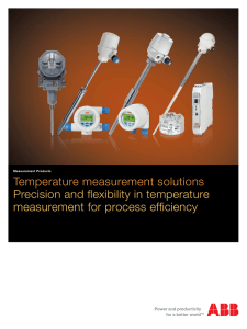 Temperature measurement solutions Precision