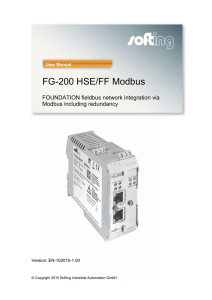 FG-200 HSE/FF Modbus